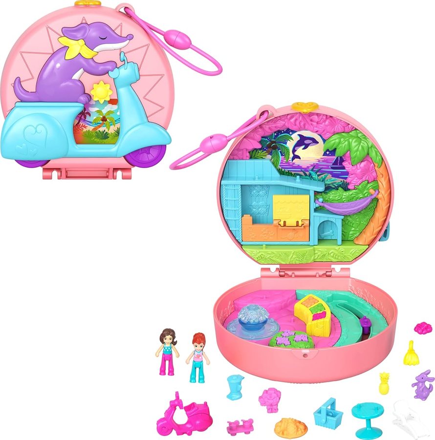 Polly Pocket Adventure Moped Compact