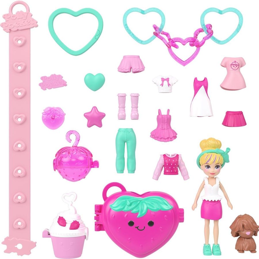 Polly Pocket Bracelet Style Kit Strawberry