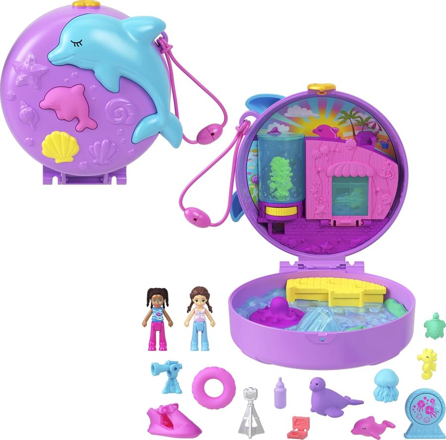 Polly Pocket Dolphin Rescue & Play Compact