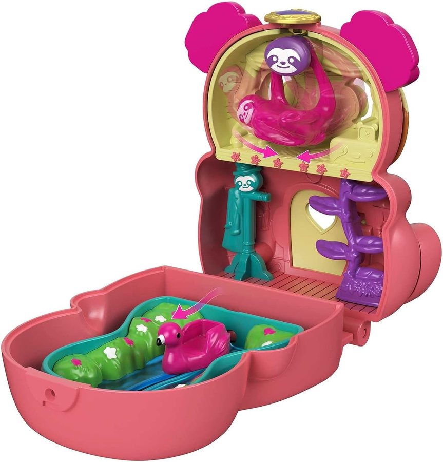 Polly Pocket Flip & Find Sloth Compact — view 3