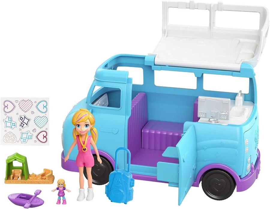 Polly Pocket Glamping Van Playset
