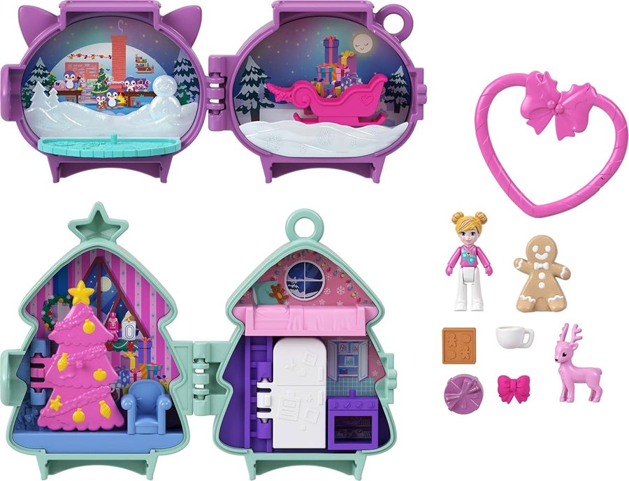 Polly Pocket Holiday Stackable Compact Bundle — view 6