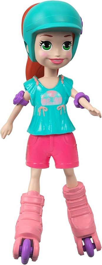 Polly Pocket Roller Chic Lila Doll
