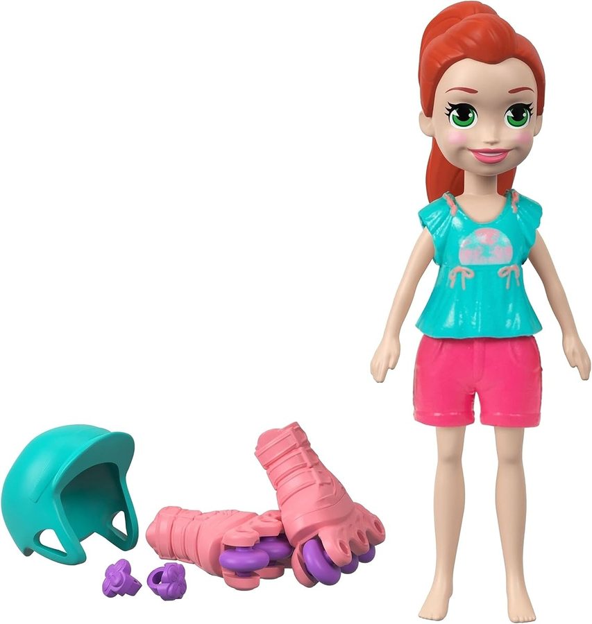 Polly Pocket Roller Chic Lila Doll — view 2