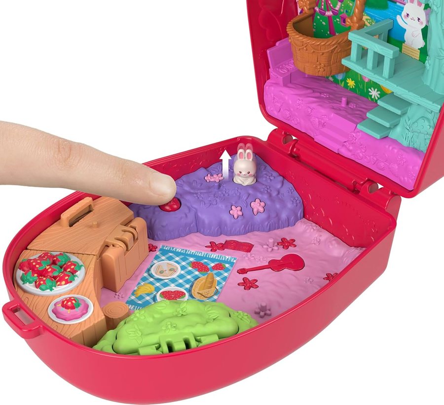 Polly Pocket Strawberry Picnic Bunny Compact — view 4